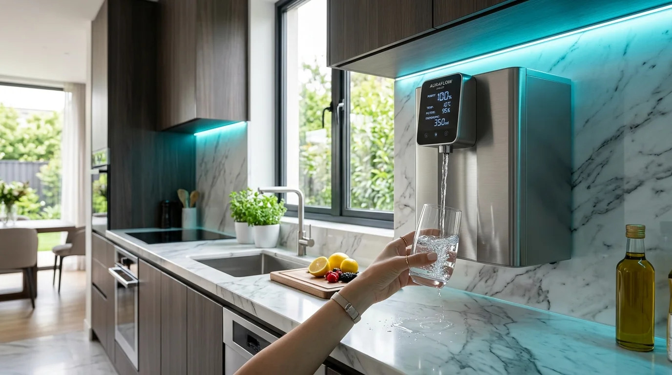 Modern Aquaguard water purifier installation providing pure drinking water